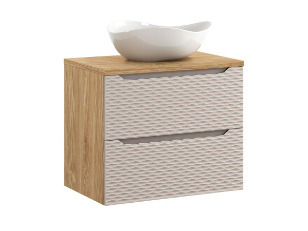 Zestaw meblowy 70cm z blatem i umywalką nablatową cloud