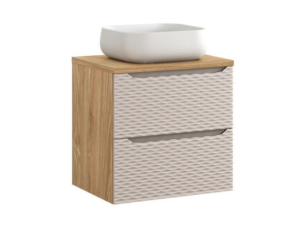 Zestaw meblowy 60cm z blatem i umywalką nablatową nika