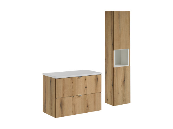 Zestaw meblowy 80cm z blatem i szafką wysoką