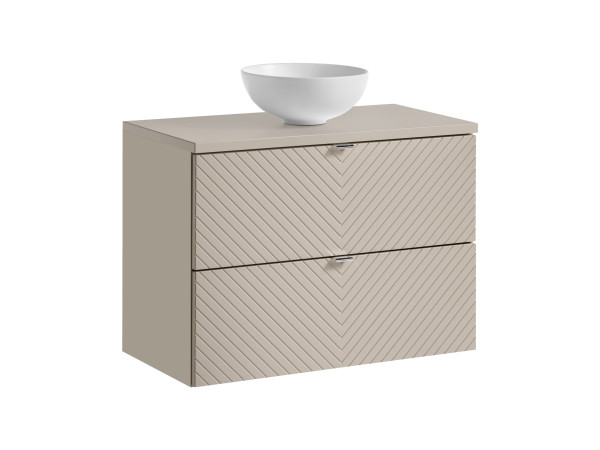 Zestaw meblowy 80cm z blatem i umywalką nablatową domi