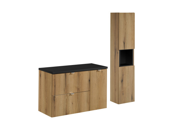 Zestaw meblowy 90cm z blatem i szafką wysoką