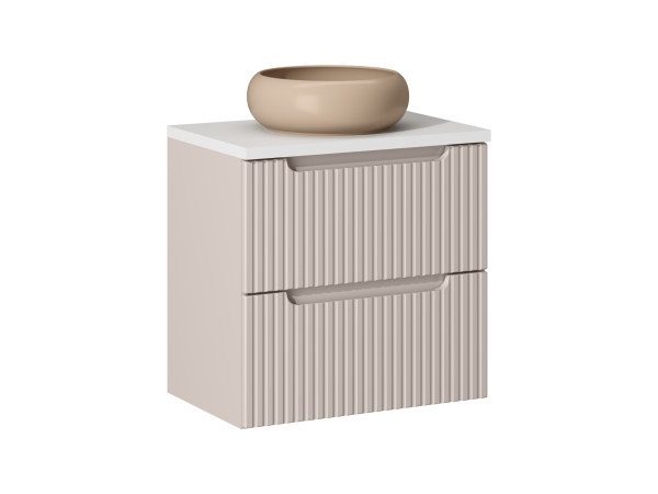 Zestaw meblowy 60cm z blatem i umywalką nablatową wiki