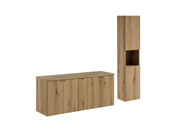 Zestaw meblowy 140cm z blatem i szafką wysoką