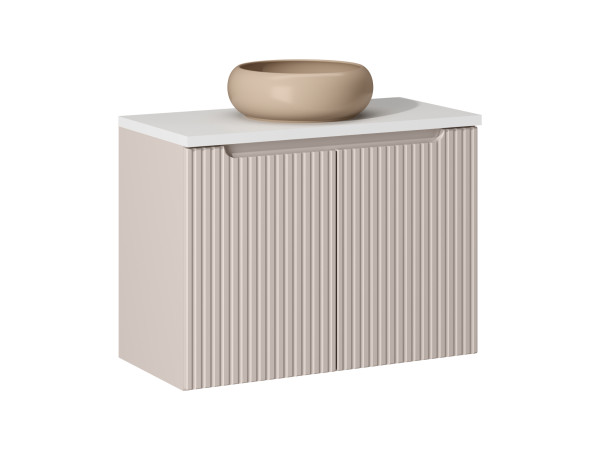 Zestaw meblowy 80cm z blatem i umywalką nablatową wiki