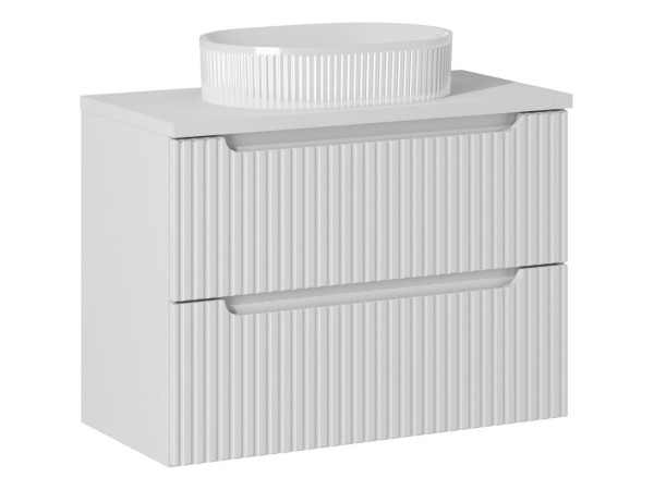 Zestaw meblowy 80cm z umywalką nablatową