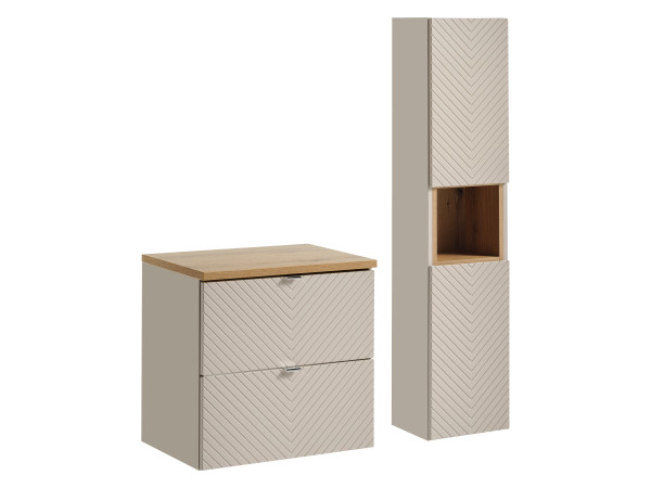 Zestaw meblowy 60cm z blatem i szafką wysoką