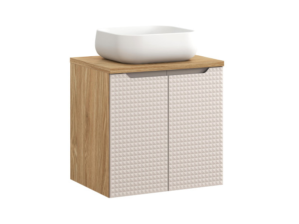 Zestaw meblowy 60cm z blatem i umywalką nablatową nika