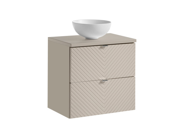 Zestaw meblowy 60cm z blatem i umywalką nablatową domi