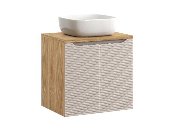 Zestaw meblowy 60cm z blatem i umywalką nablatową smile