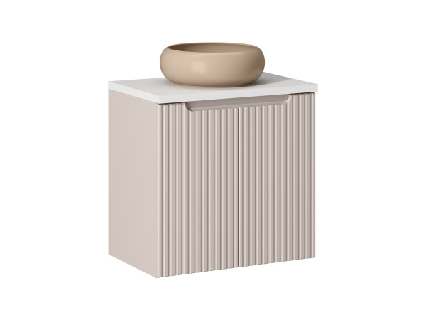 Zestaw meblowy 60cm z blatem i umywalką nablatową wiki