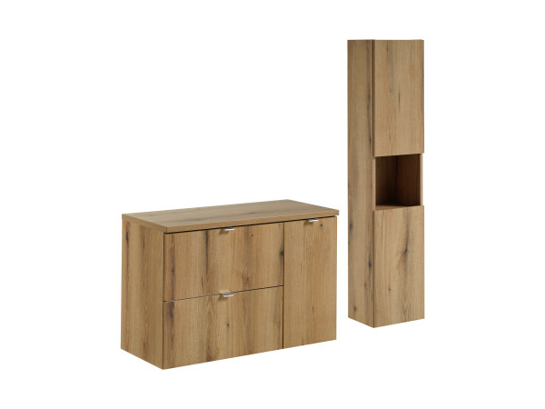 Zestaw meblowy 90cm z blatem i szafką wysoką