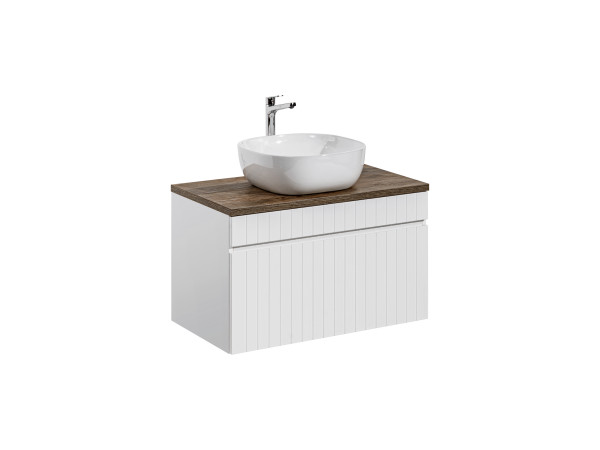 Zestaw meblowy 80cm z blatem i umywalką nablatową smile