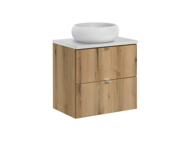 Zestaw meblowy 60cm z blatem i umywalką nablatową wiki