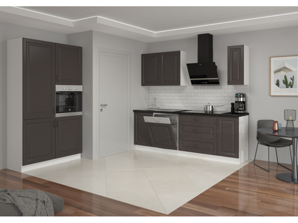 KUCHNIA STILO GRAFIT + BIAŁY. Dowolna...
