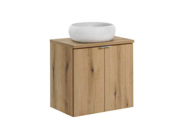 Zestaw meblowy 60cm z blatem i umywalką nablatową wiki