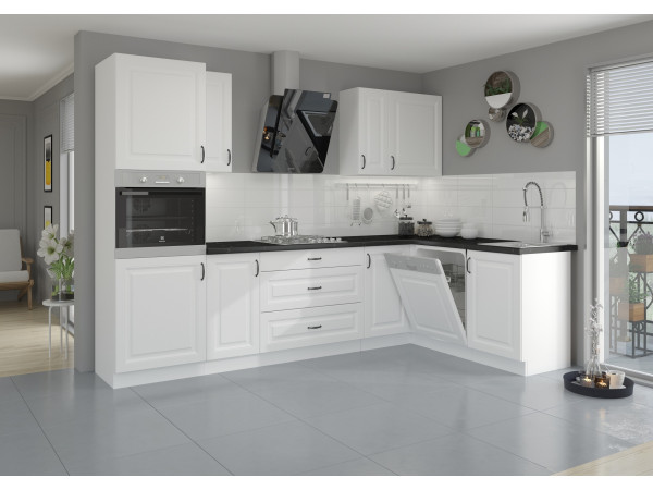 KUCHNIA STILO BIAŁA. Dowolna Konfiguracja Szafek.