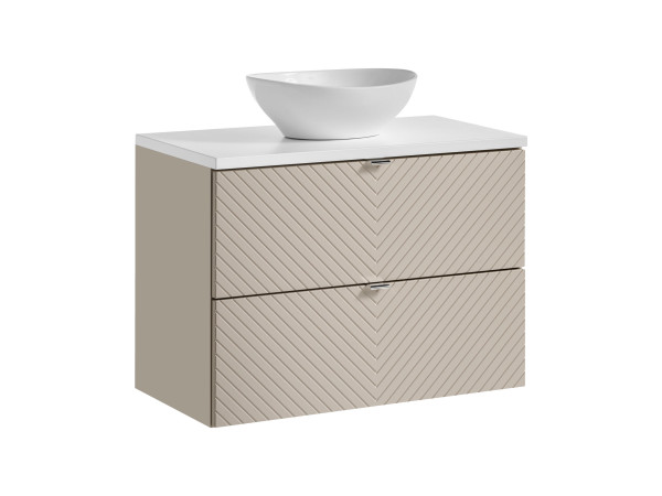 Zestaw meblowy 80cm z blatem i umywalką nablatową lola