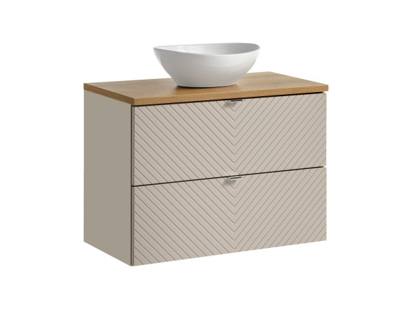 Zestaw meblowy 80cm z blatem i umywalką nablatową lola