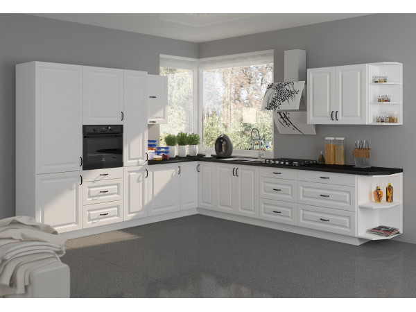 KUCHNIA STILO BIAŁA. Dowolna Konfiguracja Szafek.