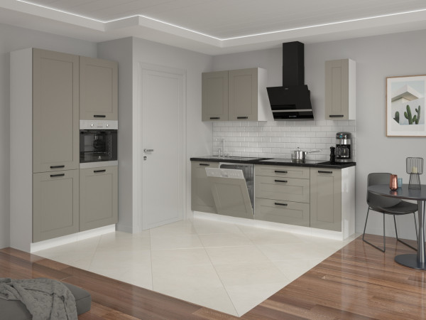 Kuchnia LUNA  Jasny Szary. Dowolny Wybór Szafek.