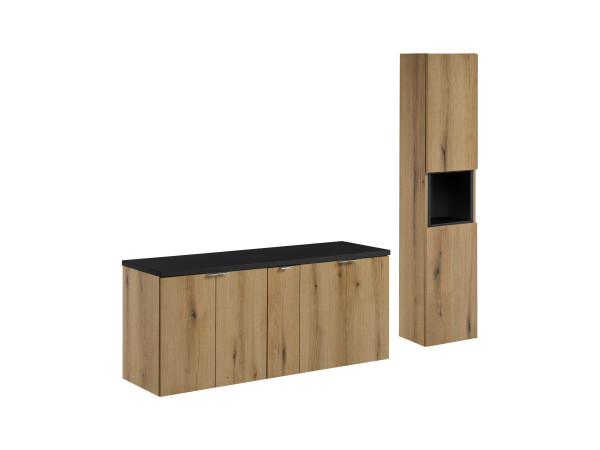 Zestaw meblowy 140cm z blatem i szafką wysoką