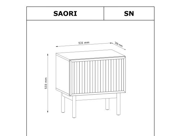 Stolik nocny SN Saori