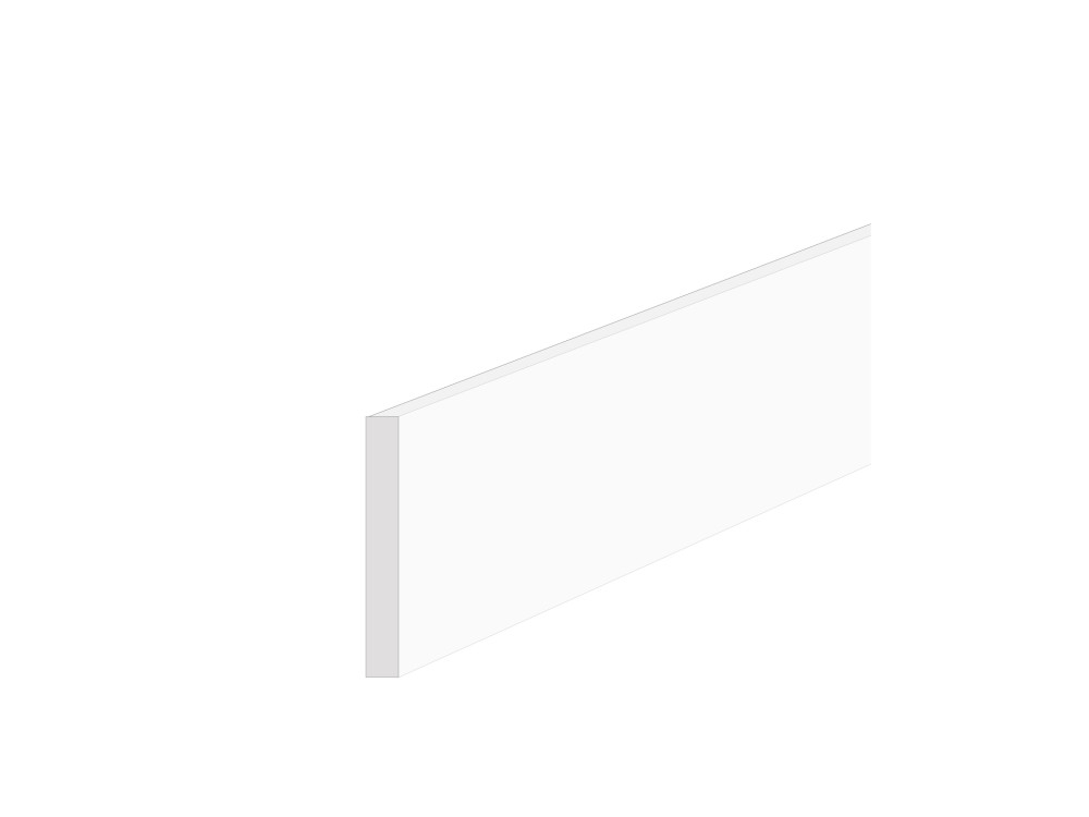 Cokół zakończeniowy – Biały Linea