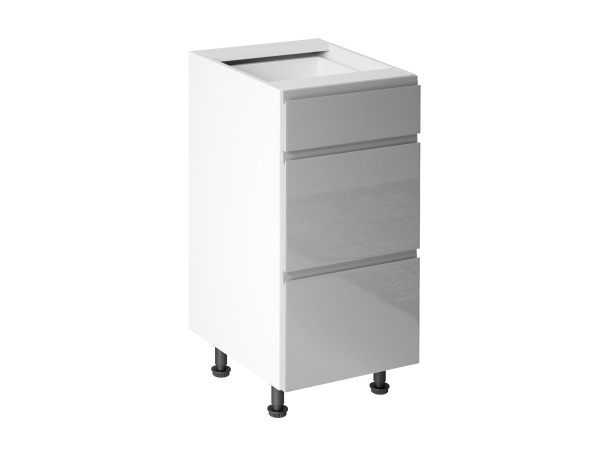 Szafka kuchenna dolna Aspen Szary Połysk D40S3