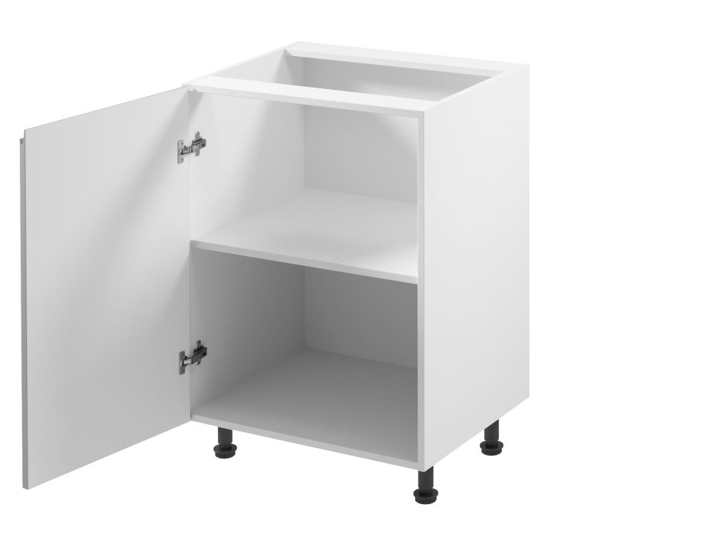 Szafka kuchenna dolna Aspen Szary Połysk D60-Lewa