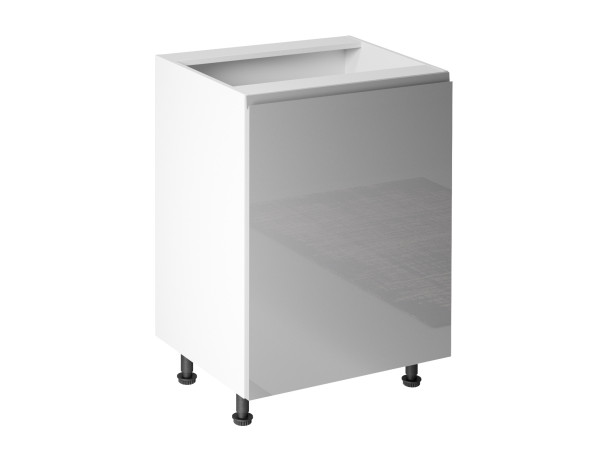 Szafka kuchenna dolna Aspen Szary Połysk D60-Prawa
