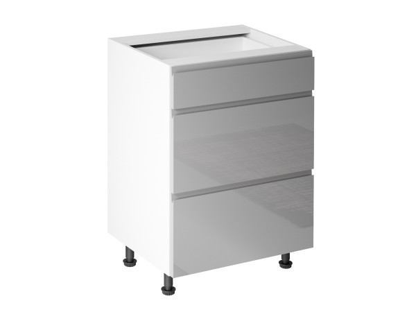 Szafka kuchenna dolna Aspen Szary Połysk D60S3