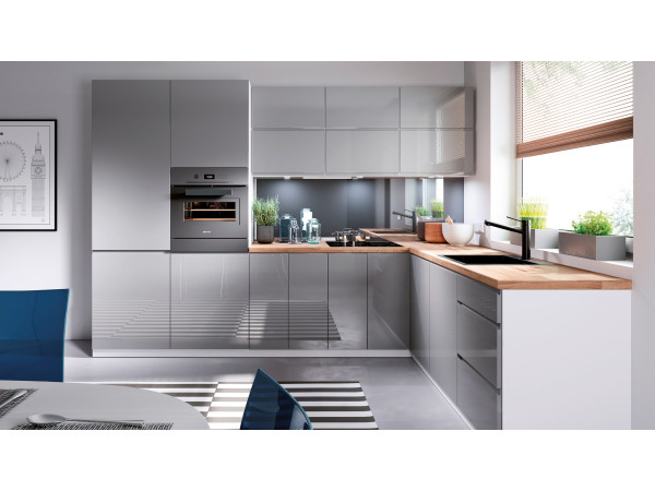 Szafka kuchenna górna Aspen Szary Połysk G60-Prawa