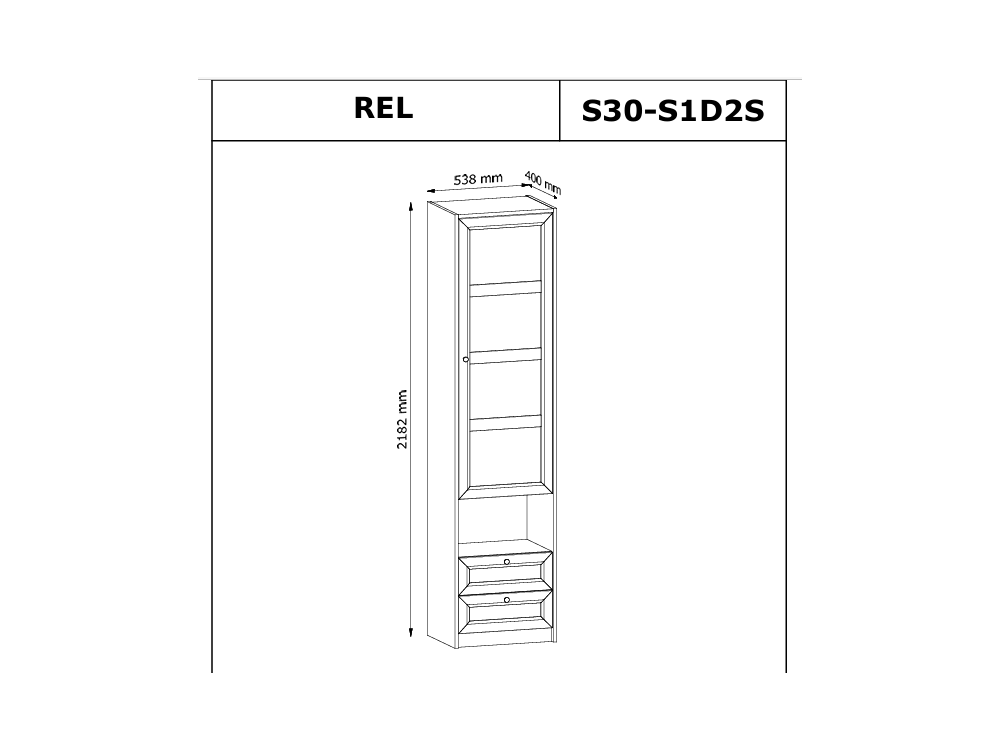 Szafa Rel S1D2S