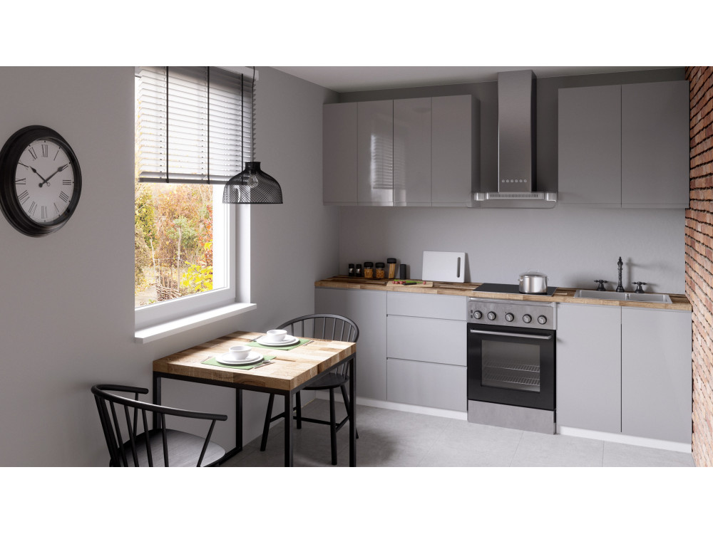 Przykładowe zestawienie kuchni Aspen Szary...