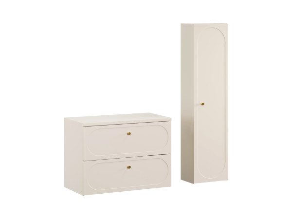 Zestaw meblowy 80cm z blatem i szafką wysoką