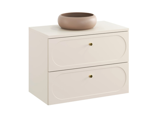 Zestaw meblowy 80cm z blatem i umywalką nablatową wiki