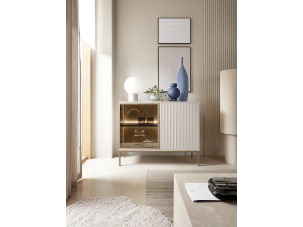 Komoda niska z oś. Led, SENTO kolor Kaszmir. Meble...