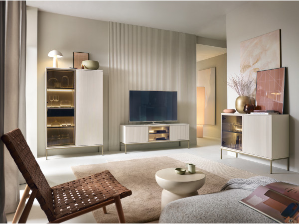 Zestaw  z oś. Led, SENTO kolor Kaszmir. Meble Pokojowe,...