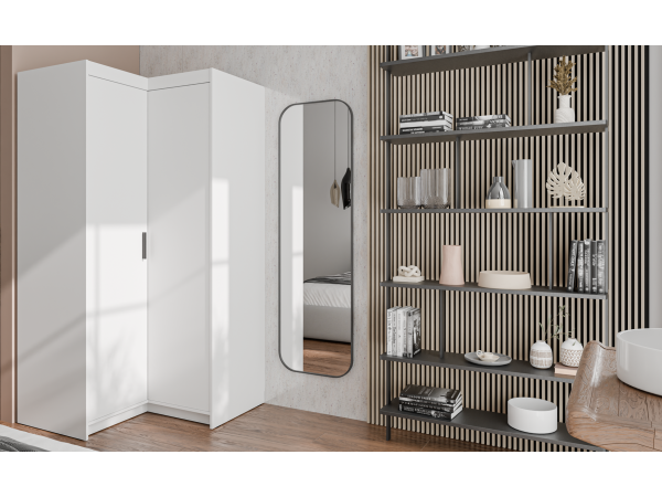 SZAFA ELENA 2D Narożna. Biała