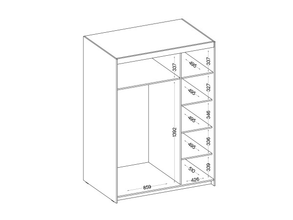 SZAFA ELENA 3D z Lustrem. Lefkas