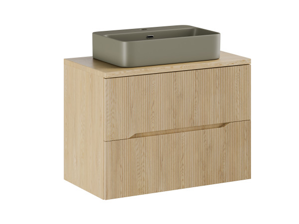 Zestaw meblowy 80cm z blatem i umywalką nablatową trust