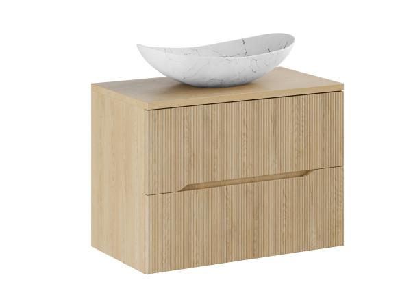 Zestaw meblowy 80cm z blatem i umywalką nablatową lena