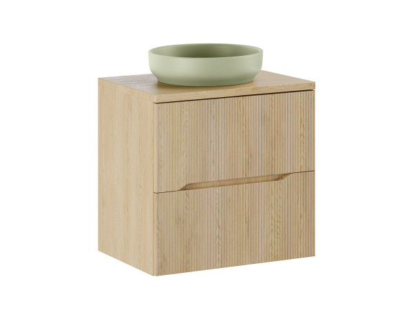 Zestaw meblowy 60cm z blatem i umywalką nablatową river