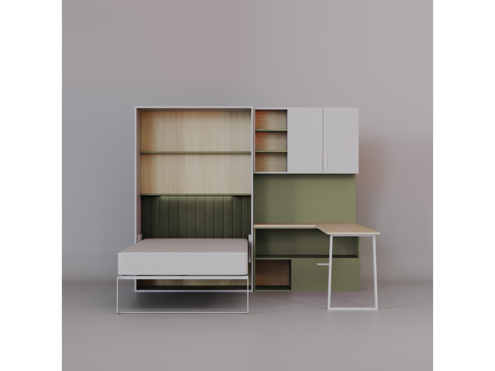 Zestaw Łóżko Półkotapczan kolor Zielony z...