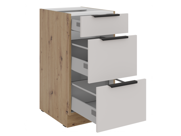 Szafka dolna 3 szuflady 40 D 3S BB - Kuchnia SOLEA  KOLOR KASZMIR.