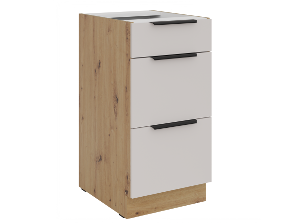 Szafka dolna 3 szuflady 40 D 3S BB - Kuchnia SOLEA  KOLOR KASZMIR.