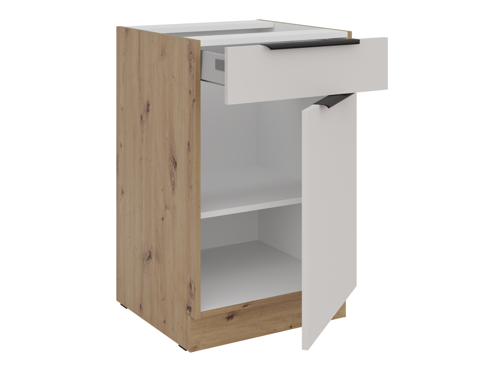 Szafka dolna 1 szuflada + 1 drzwiczki 50 D 1F...