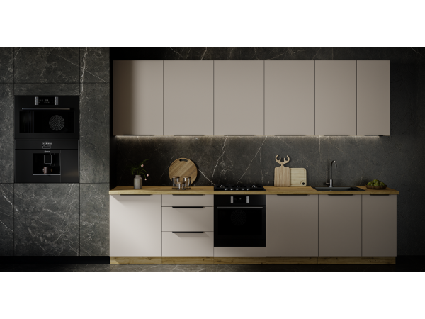 Szafka komin słupek zabudowa piekarnika i mikrofali 60 DPM-210 2F - Kuchnia SOLEA KOLOR KASZMIR.