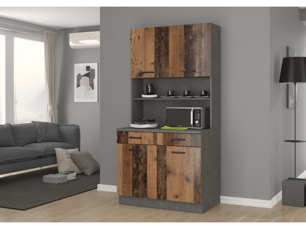 KREDENS MARIA kolor Old Style Z BLATEM