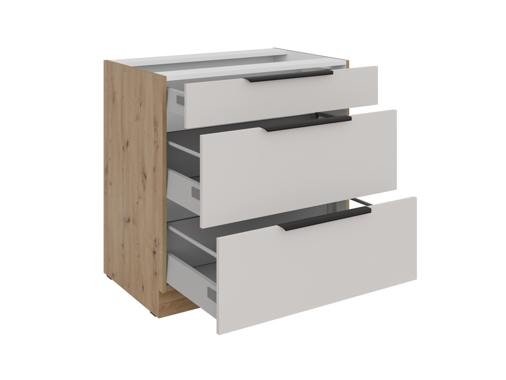 Szafka dolna 3 szuflady 80 D 3S BB - Kuchnia...